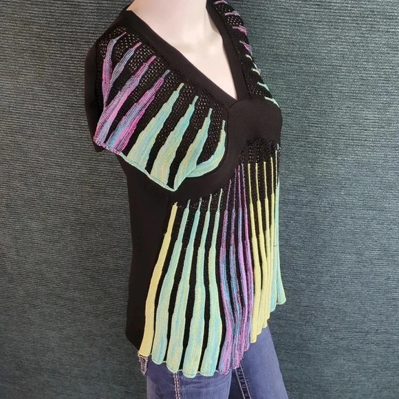 Adore Colorful Loose Knit Top - Picture 10 of 16